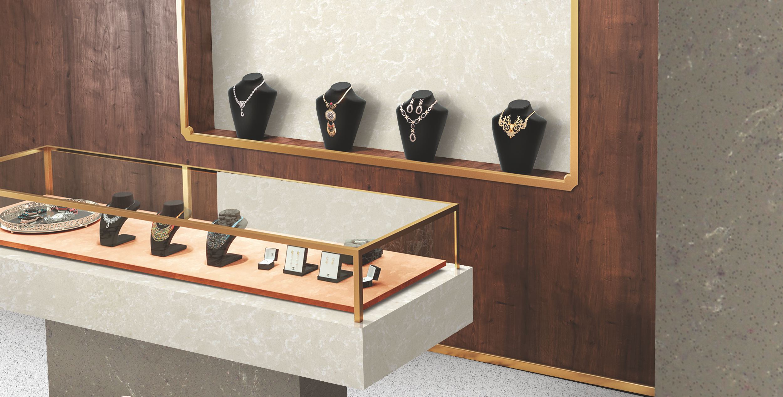 Premium marble and quartz showroom collection